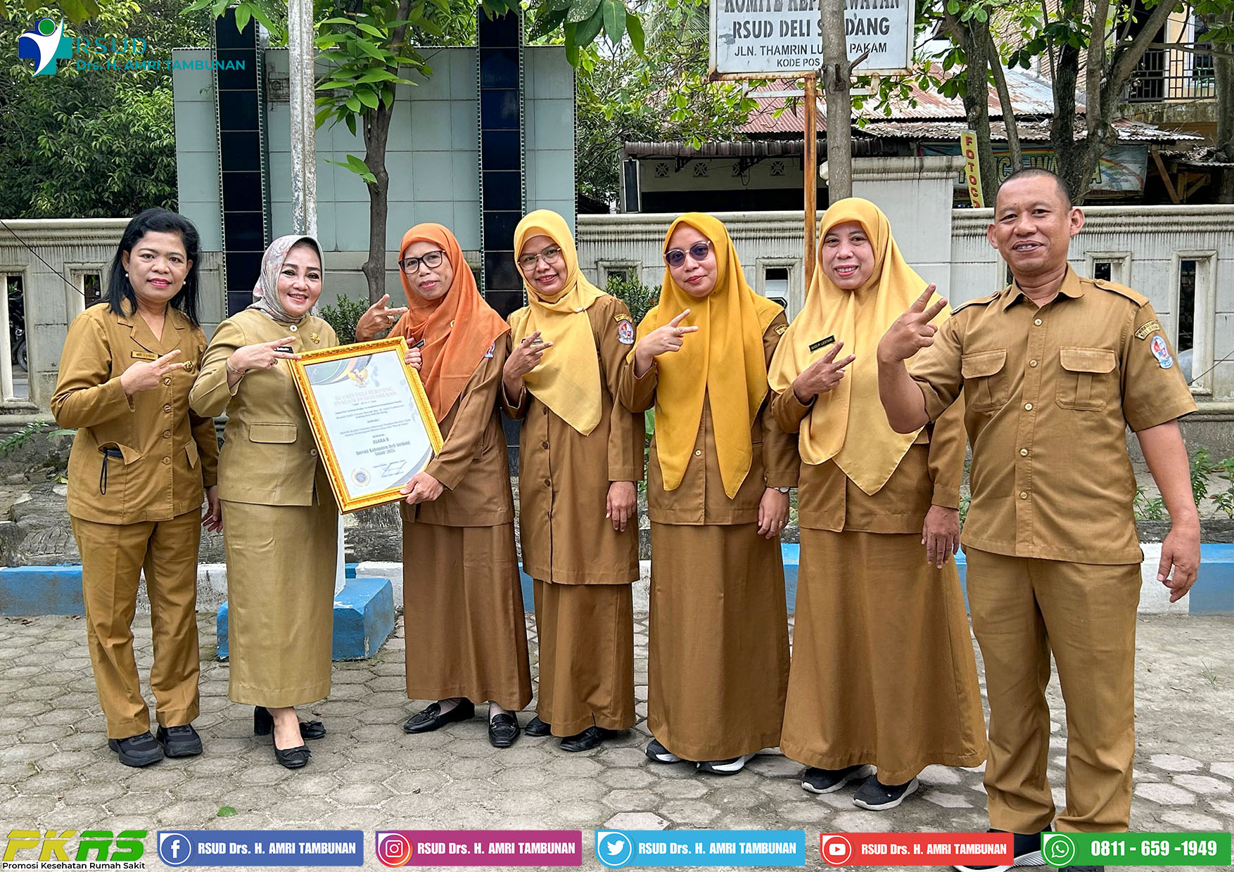 Penghargaan sebagai Juara II dalam lomba Inovasi Kabupaten Deli Serdang Tahun 2025
