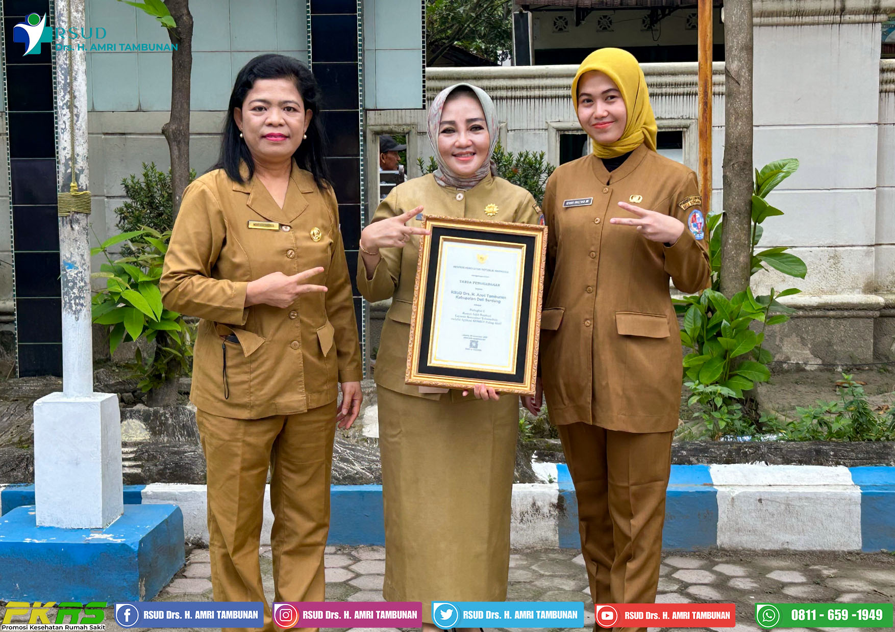 Penghargaan Peringkat 2 sebagai Rumah Sakit Pemberi Layanan Konsultasi Telemedisin melalui Aplikasi KOMEN Paling Aktif