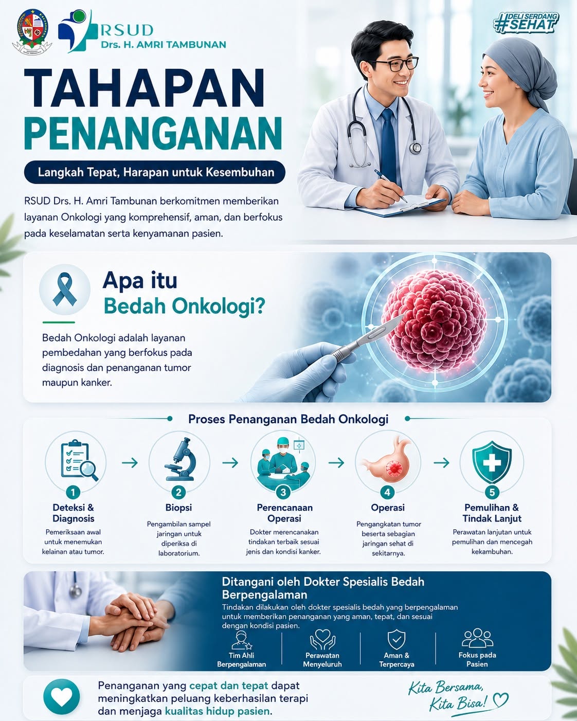 Kini Hadir Klinik Spesialis Onkologi di RSUD Drs. H. AMRI Tambunan