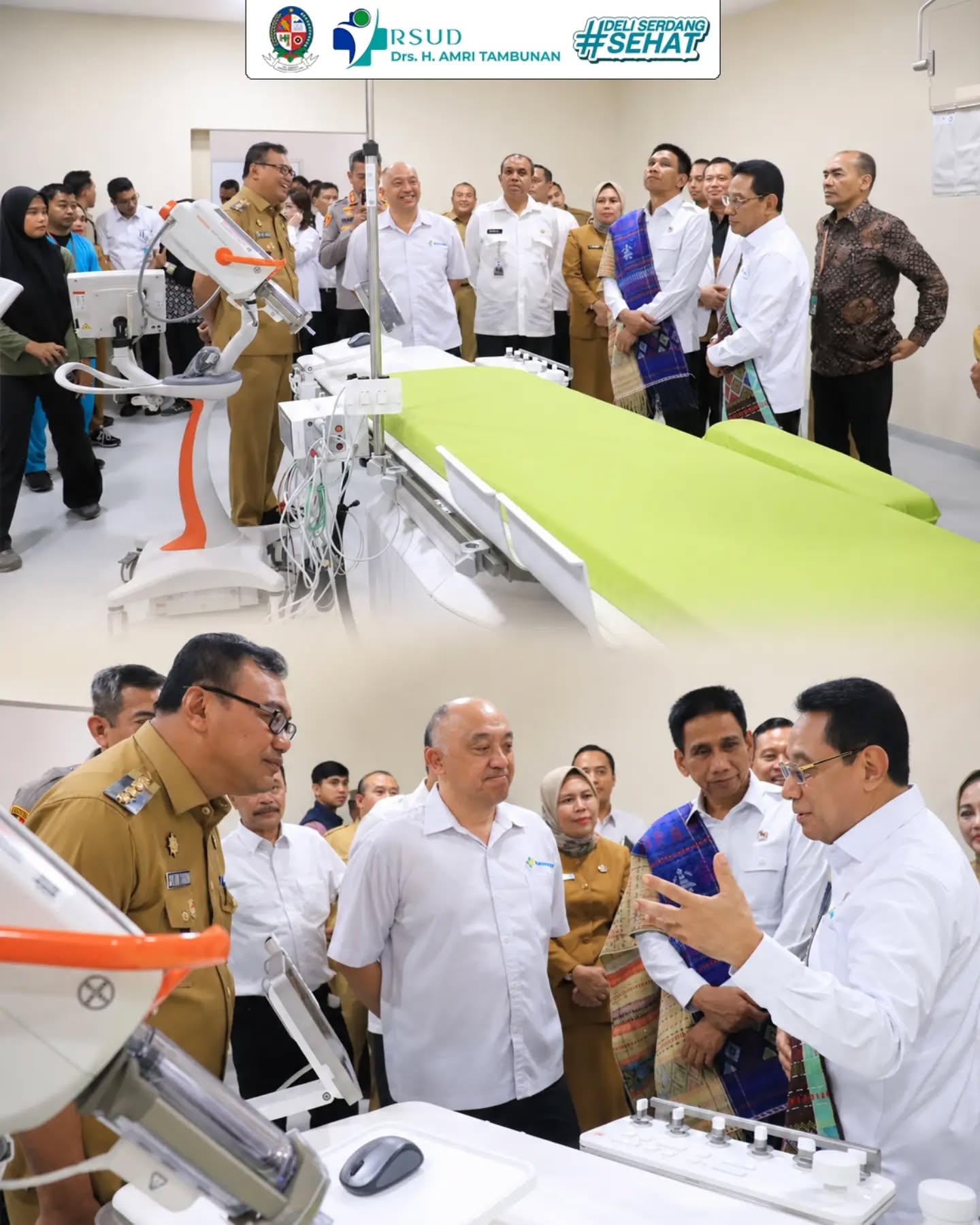 Wakil Menteri Kesehatan RI Tinjau Fasilitas Cathlab dan Klinik Paru RSUD Drs. H. AMRI TAMBUNAN