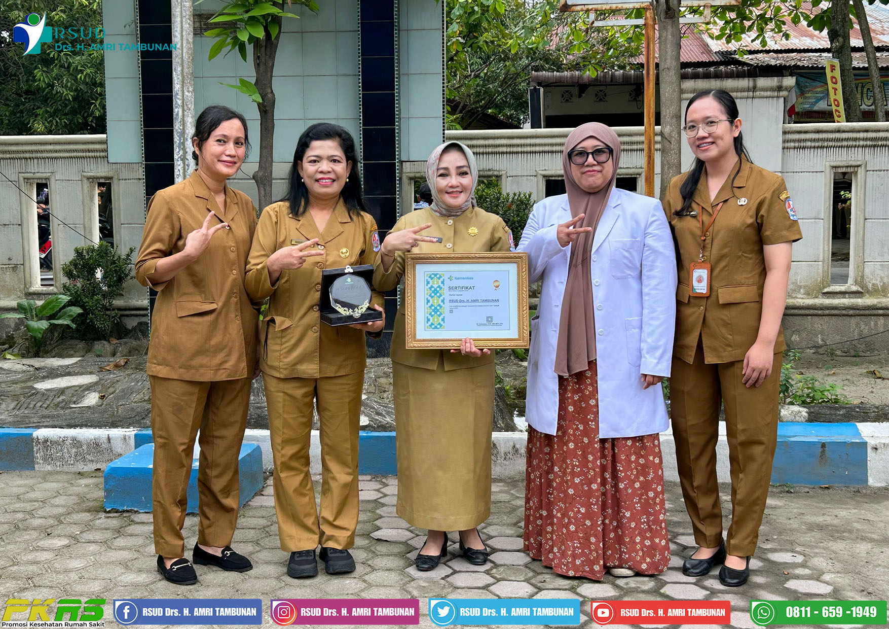 Sertifikat Penghargaan atas prestasinya sebagai Fasyankes Surveilans Sentinel SARI Terbaik Tahun 2025